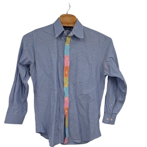 J. McLaughlin Other - J.‎ McLaughlin Flip Cup Classic Fit Button Front Shirt Stripe Multicolor Men L